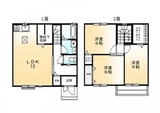 広島県福山市手城町1【アパート】の間取り