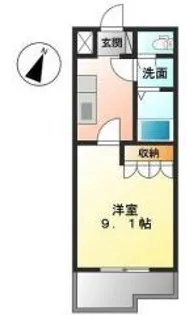 シャトー・中之庄【2階】の間取り