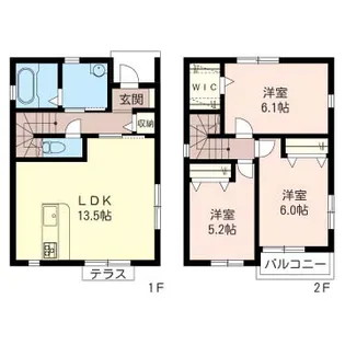 千葉県成田市南平台【一戸建】の間取り