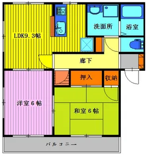 ファミリーハイツ【2階】の間取り