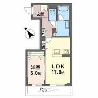 ベレオ松阪中央【1階】の間取り