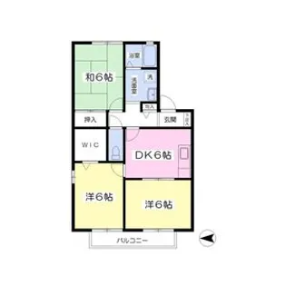 ハルズランドII【2階】の間取り