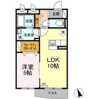 リジエール【1階】の間取り