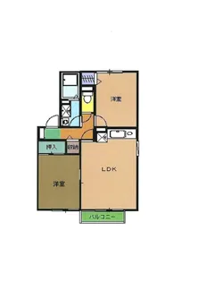 ローズ・クレール【1階】の間取り