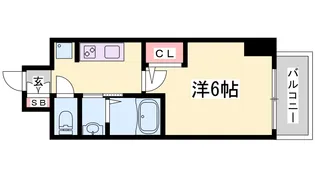 エステムコート神戸湊町【8階】の間取り