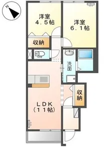ベルジュ【1階】の間取り