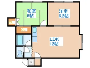 宮の沢ガーデンヒルズ2【2階】の間取り