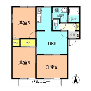 ガーデンハイム笹尾2【2階】の間取り