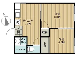 緑山荘【1階】の間取り