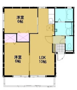 福島県郡山市安積2【アパート】の間取り