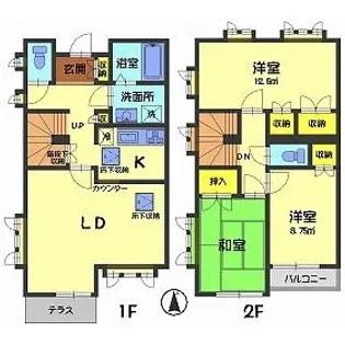 神奈川県横浜市神奈川区菅田町【一戸建】の間取り