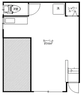 ハウス四谷【1階】の間取り