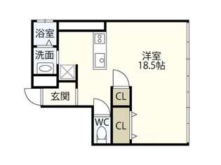 木村ビル【4階】の間取り