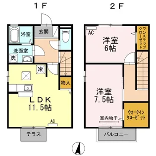 グレイスコート手城Bの間取り