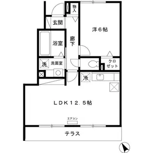 ルミナスコート【1階】の間取り