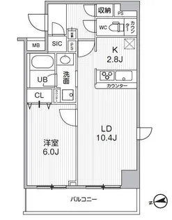 HF曳舟レジデンス【5階】の間取り