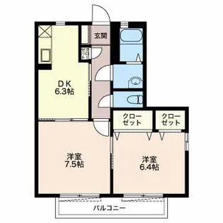 LebenII【2階】の間取り