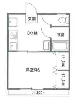 バーデンメモリアル市川【2階】の間取り