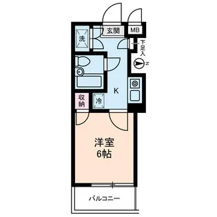 ワコーレ中山【1階】の間取り