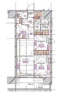 2LDKの間取り画像
