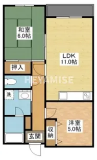 せんだんコート【3階】の間取り