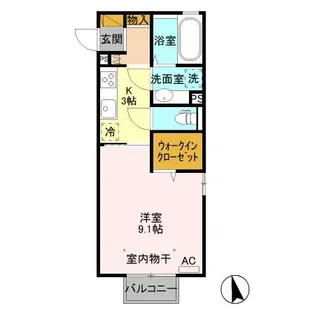 アクシズ【2階】の間取り