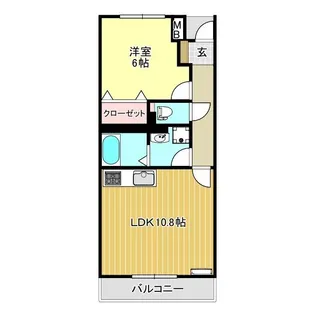 ピエデルモンテ香貫【3階】の間取り