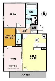 ヴェルドミュールM.I.E B棟【1階】の間取り