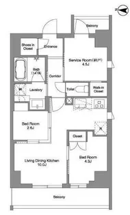 BPRレジデンス東日暮里【2階】の間取り