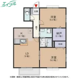 マルベリーハイツ A棟【1階】の間取り