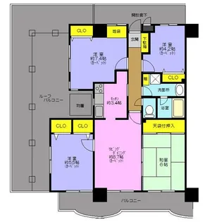 バームハイツ羽村【3階】の間取り
