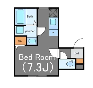 ブルースカイ溝の口【1階】の間取り