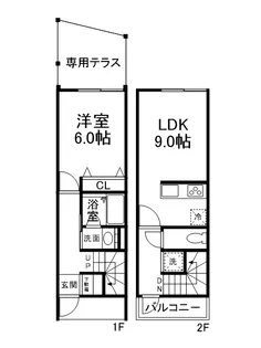 アベイユ【1階】の間取り