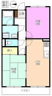 Limpiaベルフラワー藤森【2階】の間取り