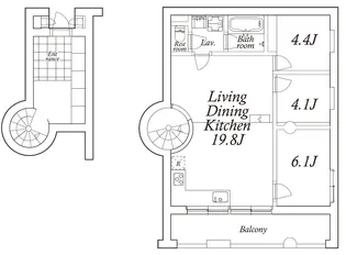 アスタルテ上原【2階】の間取り