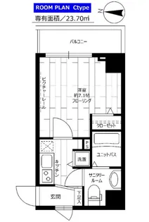 東京都港区南麻布2【マンション】の間取り