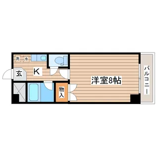 シャレード北仙台【5階】の間取り