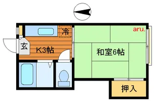 東京都武蔵野市中町3【アパート】の間取り