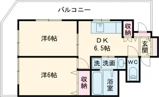 シャングリラ花京院【12階】の間取り