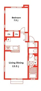 フォレスタ横浜【2階】の間取り