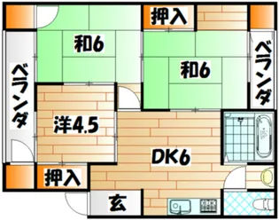 Casa沖台A【3階】の間取り