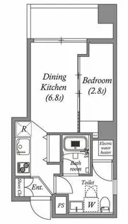 オーパスホームズ芝公園【9階】の間取り