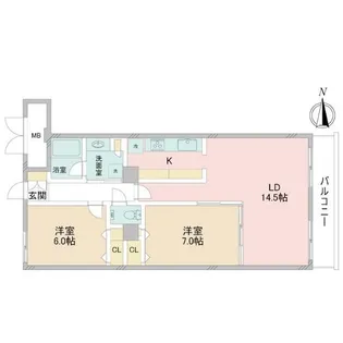 東京都渋谷区恵比寿3【マンション】の間取り