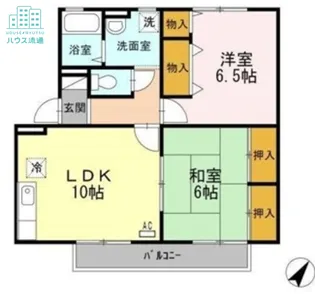 セジュールナガイ【1階】の間取り