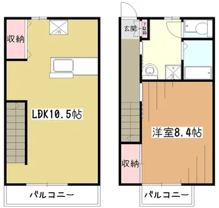 メゾーネクローバーの間取り