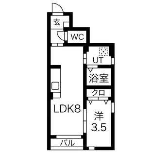 O s court(オーズコート)【1階】の間取り
