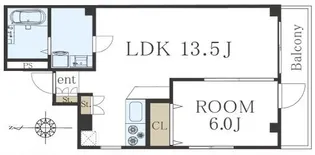 リバーサイド凌宇【4階】の間取り