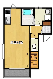 ハイツメルキュール【2階】の間取り
