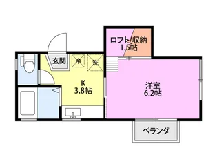 1Kの間取り画像