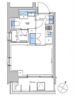 ブラウ戸越銀座スカイ【8階】の間取り
